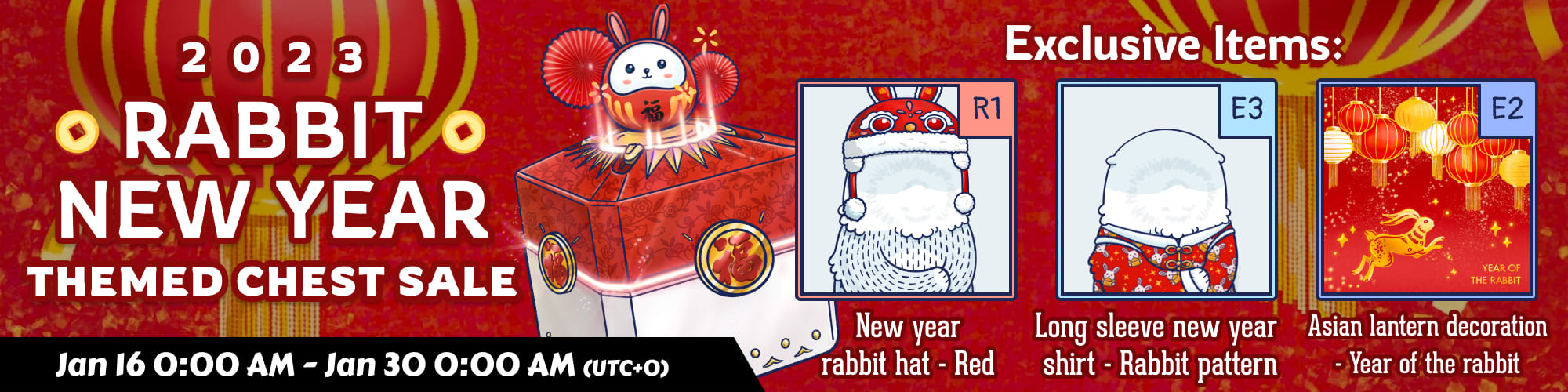 Rabbit New Year Chest Sale